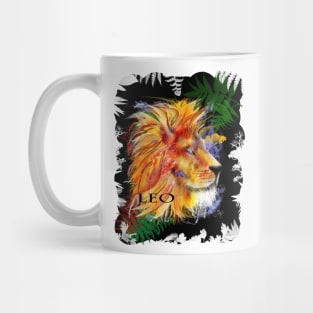 Leo Lion Astrology Design Mug